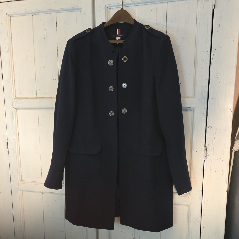 Tommy Hilfiger Blue Classic Trench Coat